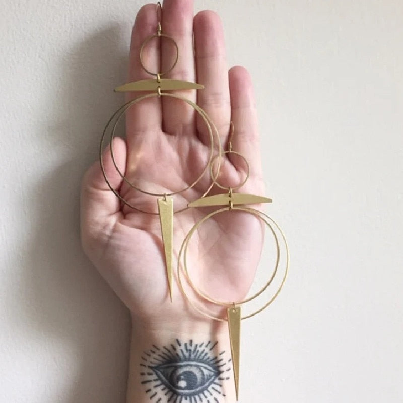 Goddess Hoop Earrings