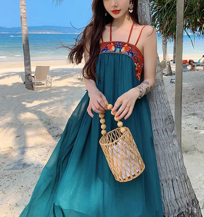 Emerald Empire Summer Dress