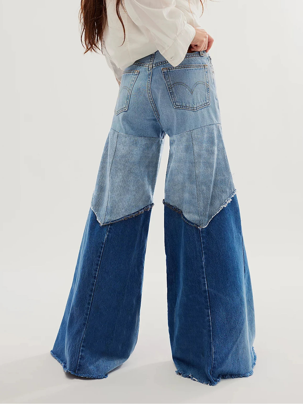 Mimi Patchwork High Waist Denim