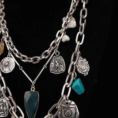 Unique Irregular Shape Pendants And Multi-Layered Designs In European And American Style Necklaces For Women's Banquets Travel