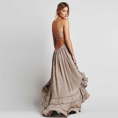 Odette Backless Maxi Dress