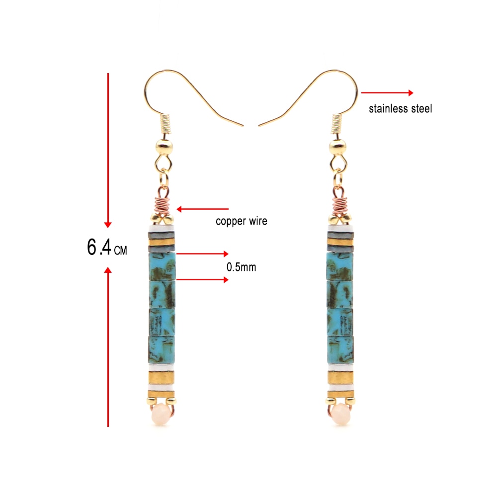 Go2Boho Miyuki Beaded Earrings