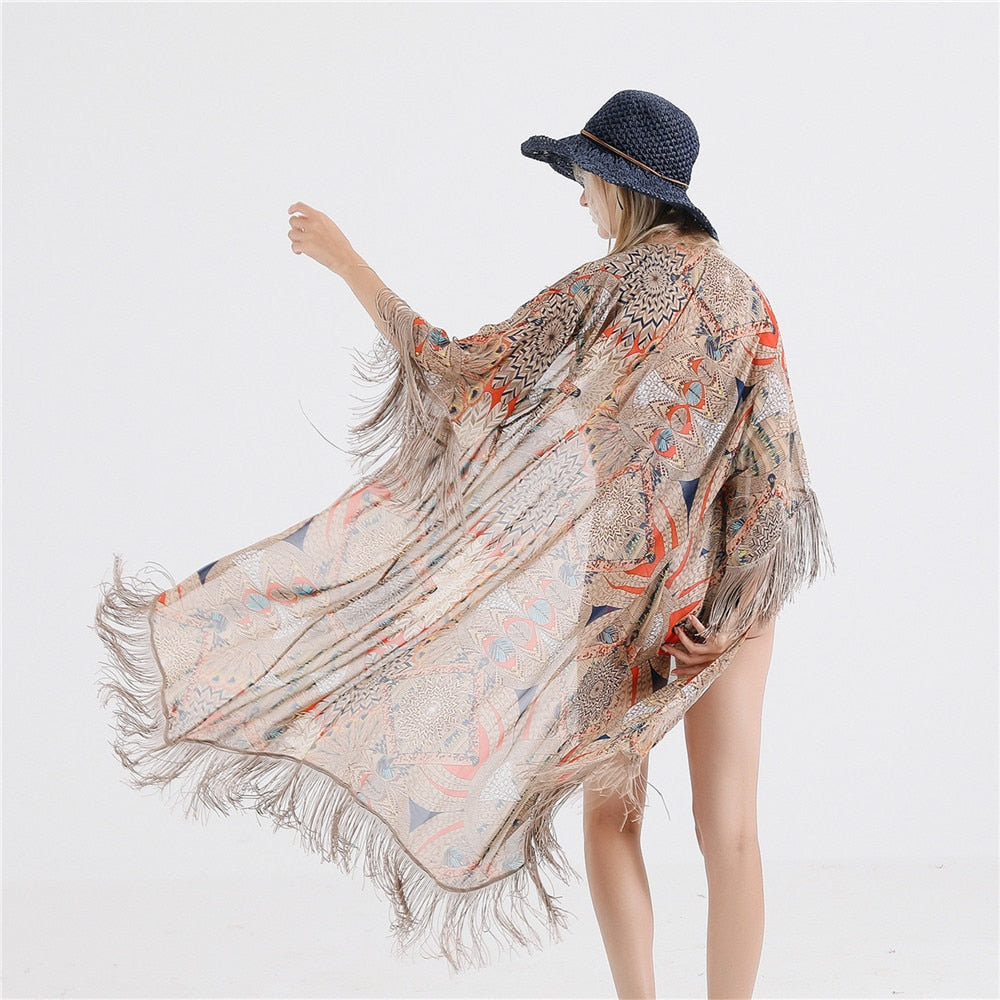 Tansy Tassel Kimono