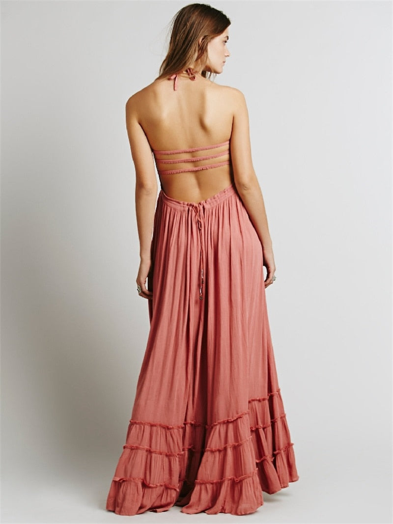 Odette Backless Maxi Dress