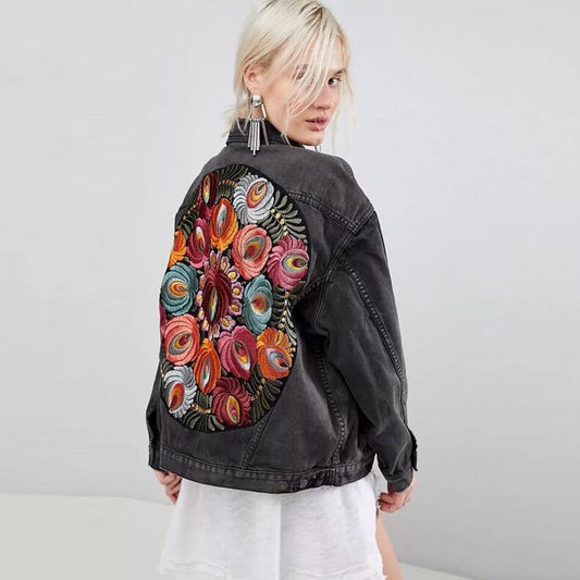 Avery Pointelle Demin Jacket