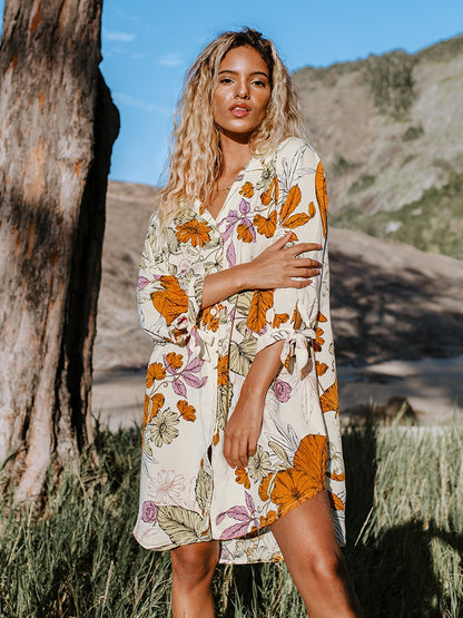 Oaklyn Floral Buttoned Shirt Dress